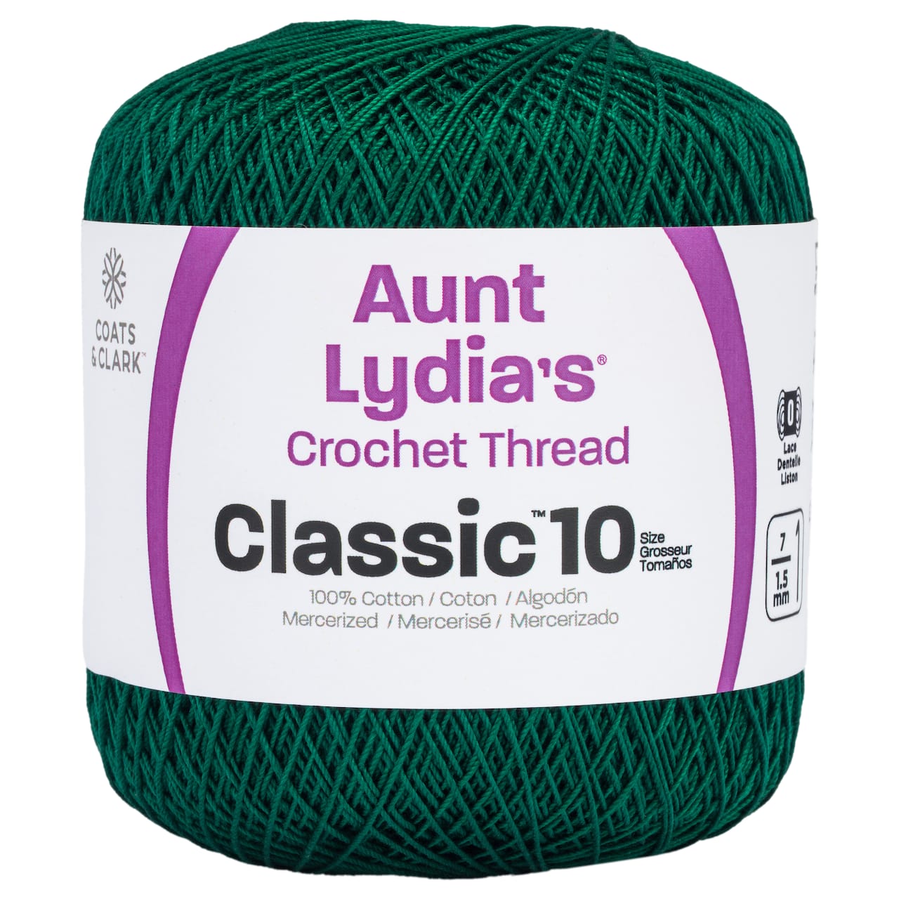 Fil pour crochet en coton classique Aunt Lydia's